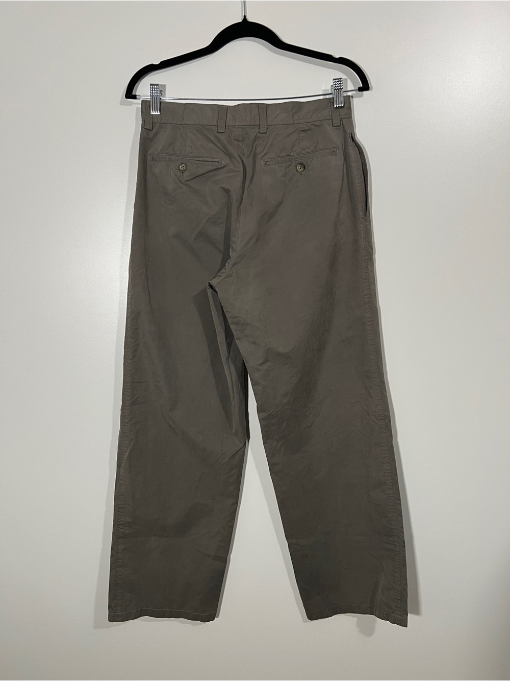 Vintage Claiborne Men’s Chino Trousers 29” Waist Taupe Gray - Picture 5 of 9